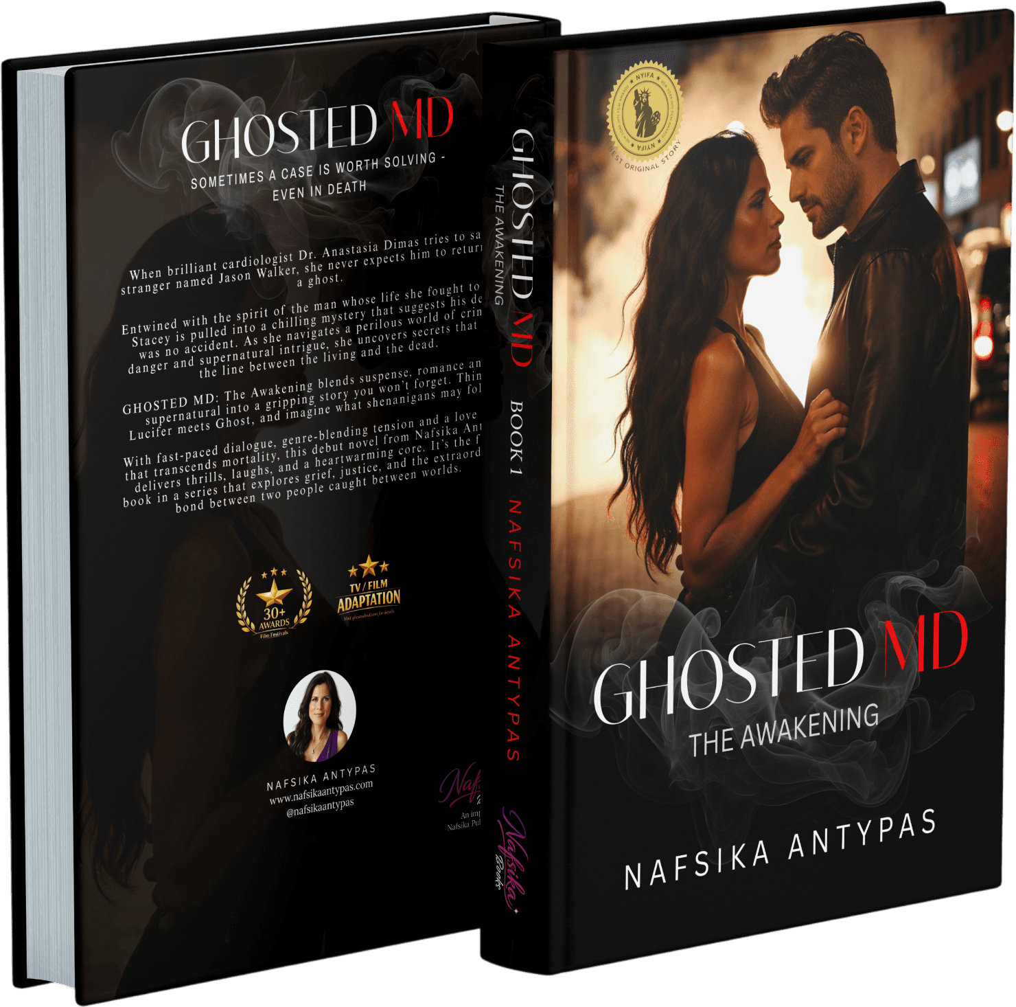 Stack of Nafsika Books releases — fiction and storytelling with cinematic emotion